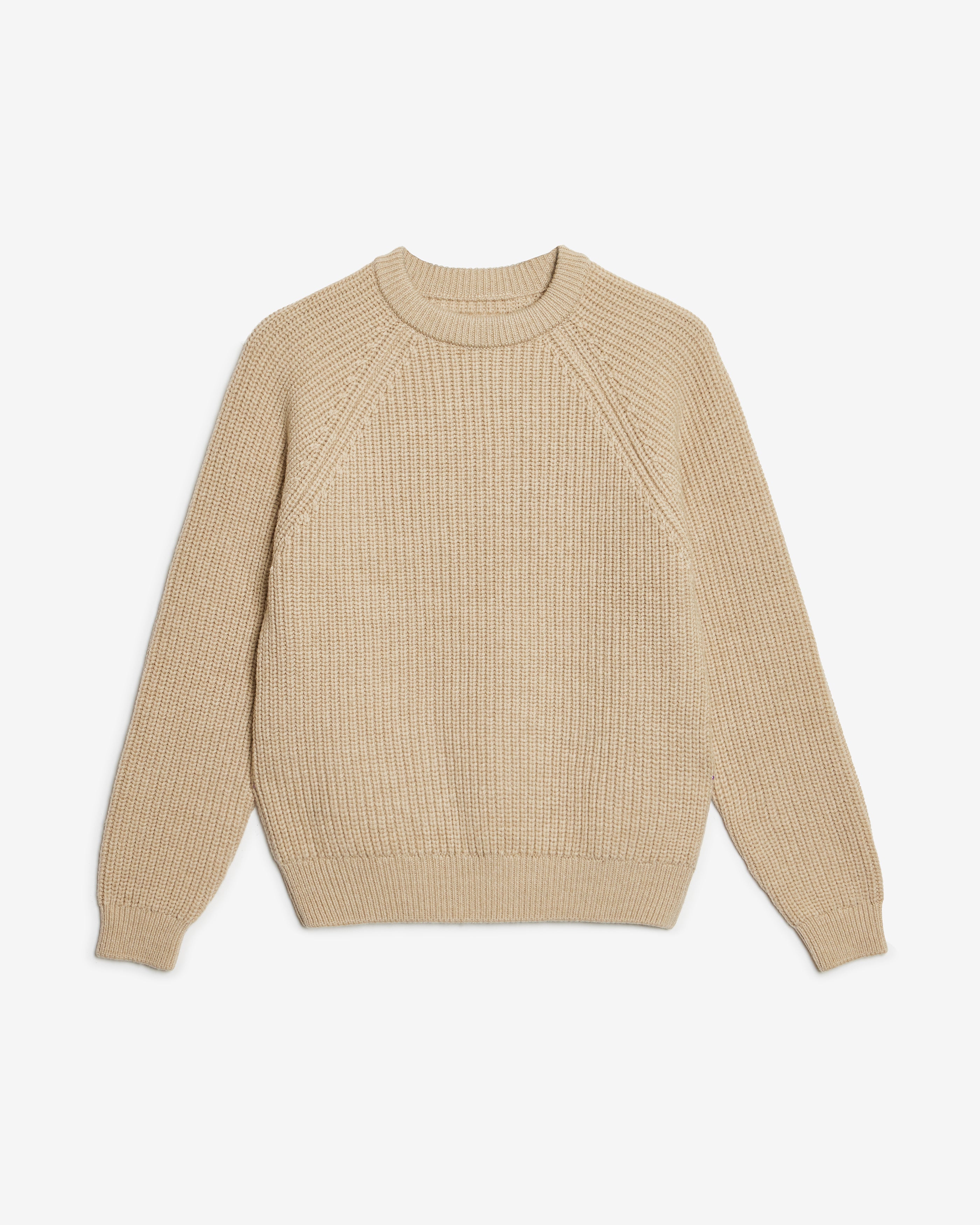 BEIGE WOOL SWEATER