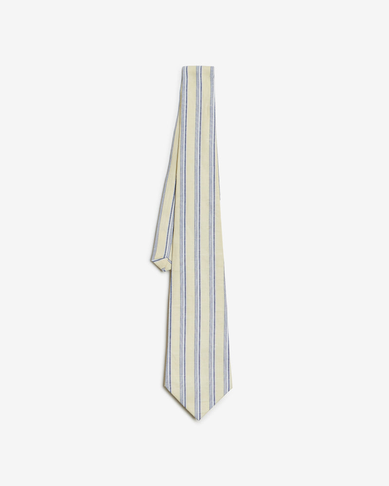 YELLOW & BLUE STRIPED TIE