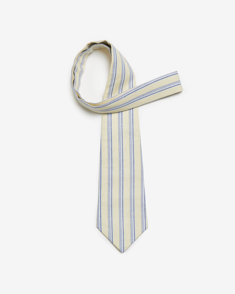 YELLOW & BLUE STRIPED TIE