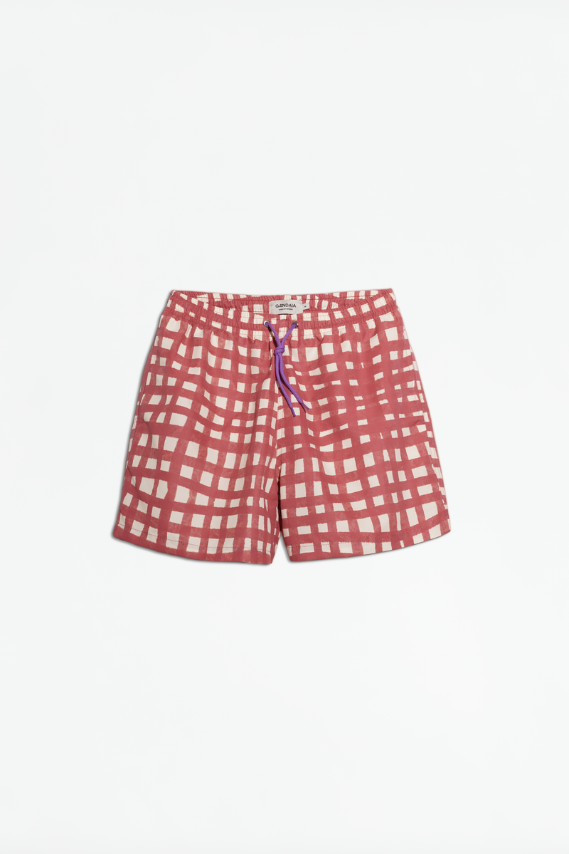 LATTICE SWIM TRUNKS BROWN