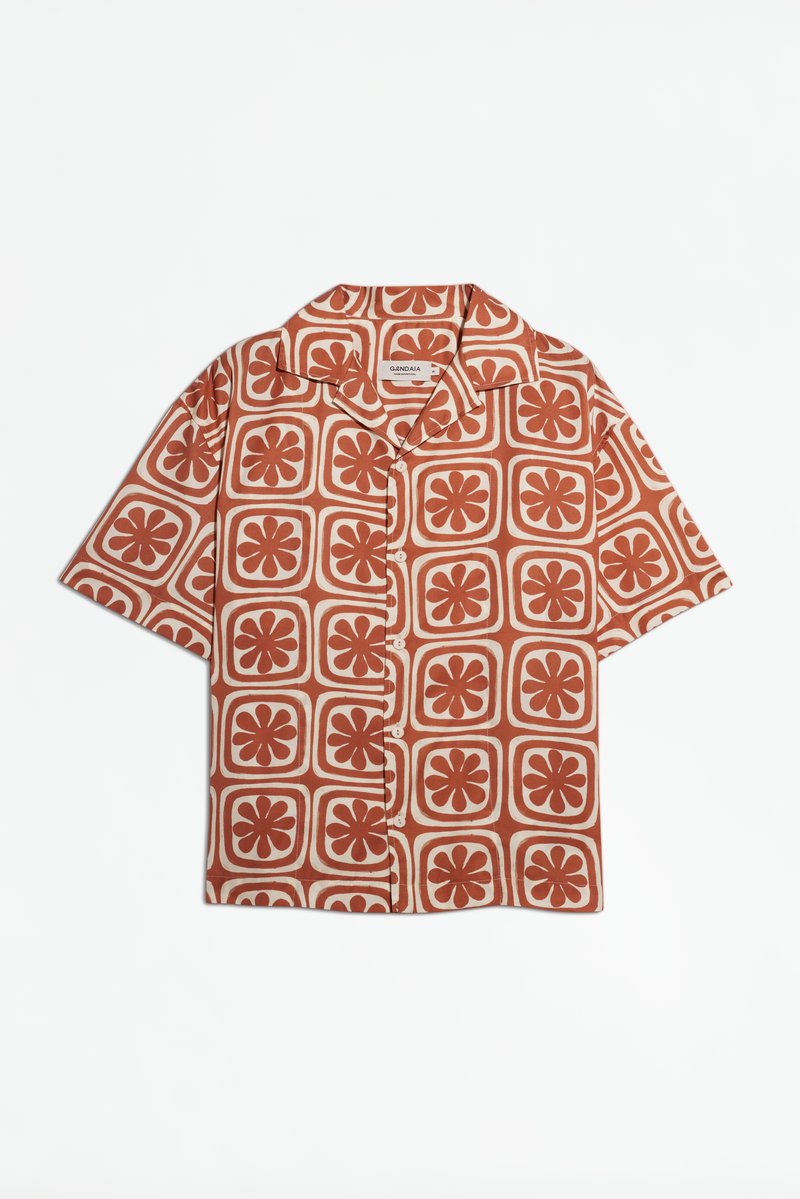 TILES SHIRT BROWN