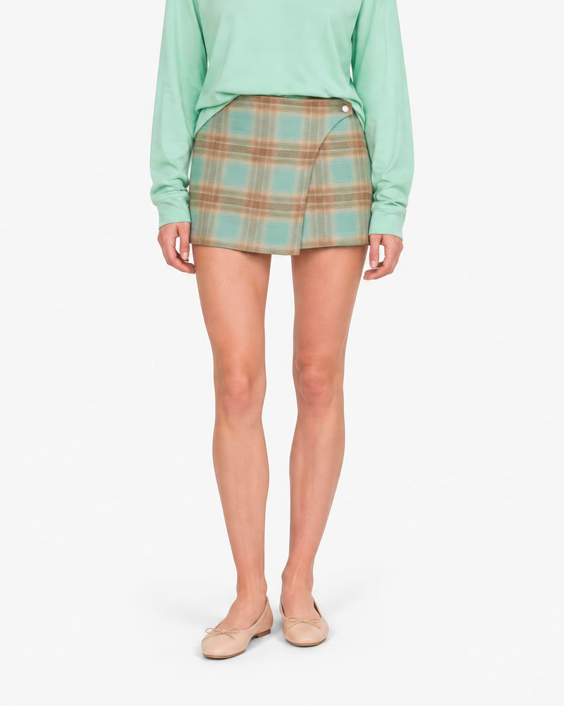 TARTAN MINI SKIRT